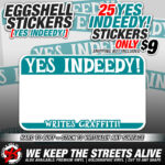 eggshell 25 YES INDEEDY TEAL 9
