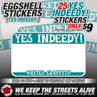 eggshell 25 YES INDEEDY TEAL 9