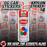 KRYLON GLOWING RED ORANGE