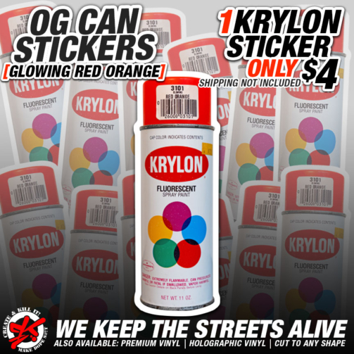 KRYLON GLOWING RED ORANGE