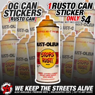 RUSTO CAN STICKERS