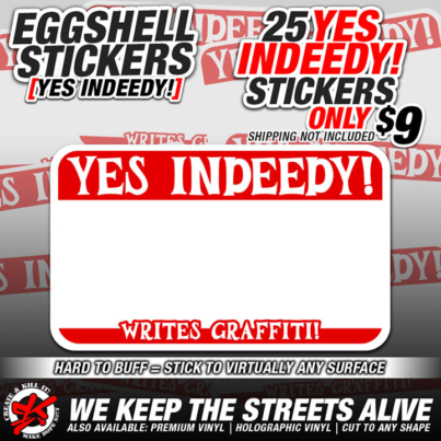 eggshell 25 YES INDEEDY RED 9