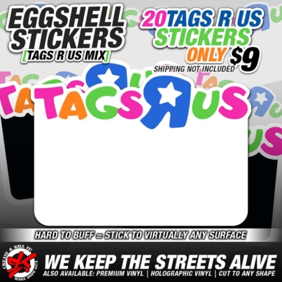 eggshell 20 Tags R Us mix 9