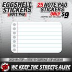 eggshell 25 NOTEPAD SLAP 9