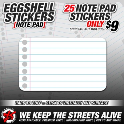 eggshell 25 NOTEPAD SLAP 9