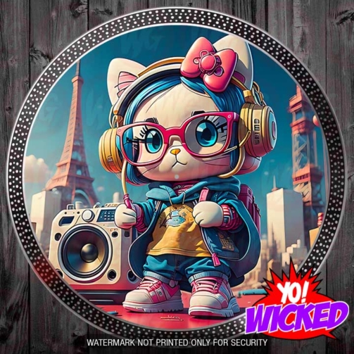 Hello Anime Kitty Slipmat