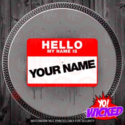 Hello Custom Name Slipmat
