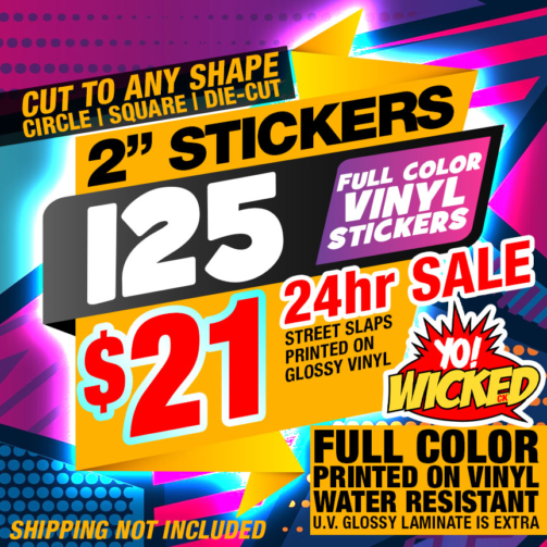 Sticker Promo 2in 125 for 21