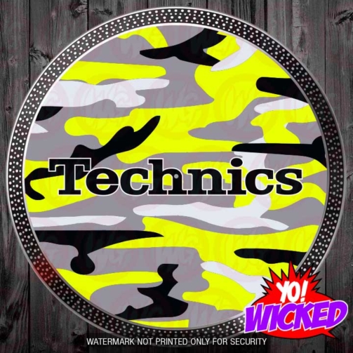 technics camo dj turntable slipmat