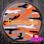 Technics Orange Camo Slipmat