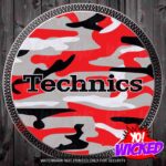 Technics Red Camo Slipmat