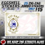 eggshell 25 Jumbo Eggshell Zig Zag