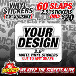 Vinyl Sticker Deal 60 for 20