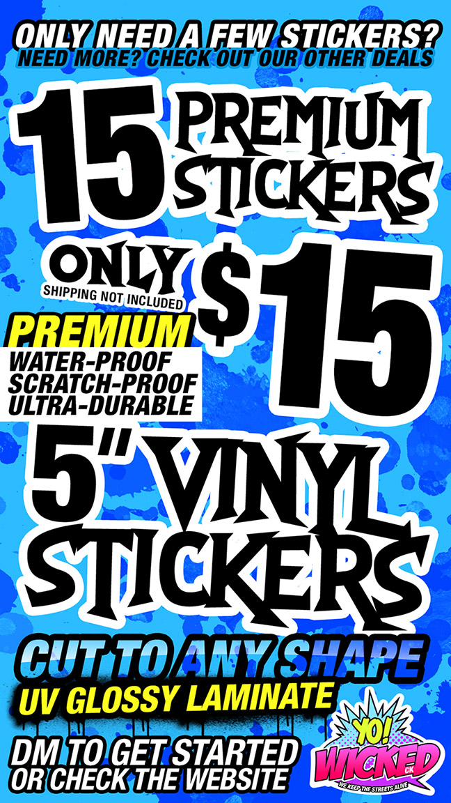 PREMIUM 5" VINYL STICKERS