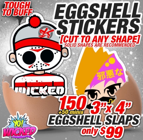 EGGSHELL STICKERS PROMO 3x4 v3 yo wicked