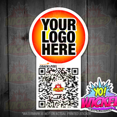 QR Code Sticker mockup v1