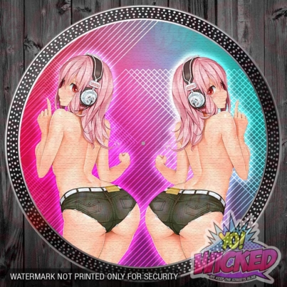 Anime Girls Headphones v2 slipmat mockup
