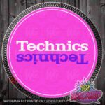 Technics Duotone Pink White Purple slipmat mockup