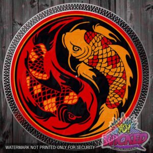 KOI FISH v1 DJ TURNTABLE SLIPMAT
